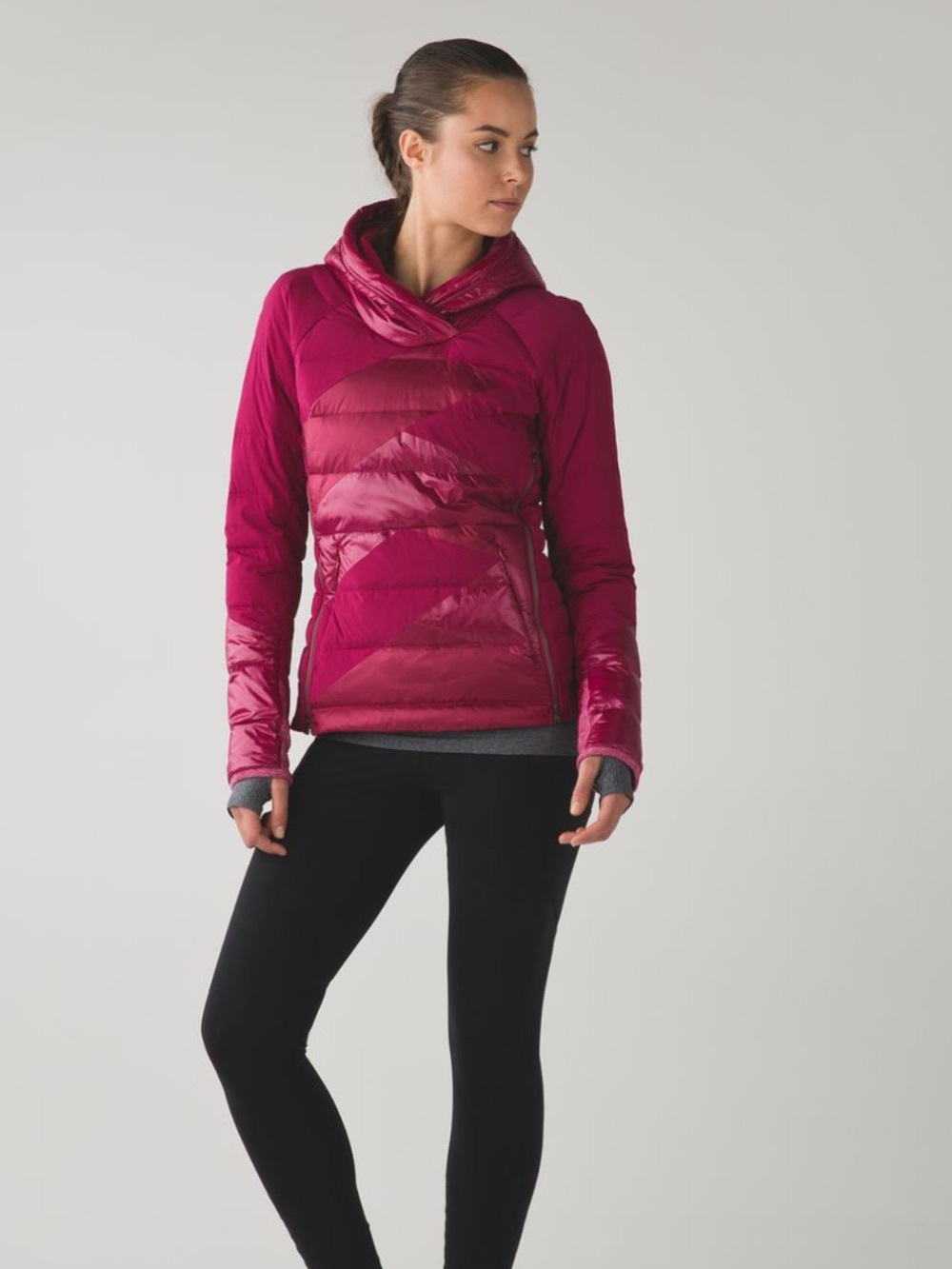 Lululemon Down Right Cozy Pullover Berry Rumble sz 8